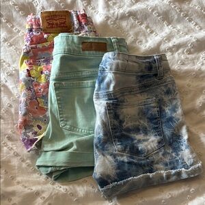 Girls Size 14 Shorts Trio